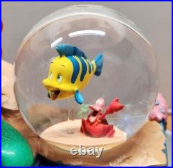 Disney The Little Mermaid Ariel with Flounder Under the Sea Snow Globe
