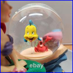 Disney The Little Mermaid Ariel with Flounder Under the Sea Snow Globe