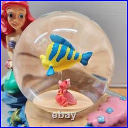 Disney The Little Mermaid Ariel with Flounder Under the Sea Snow Globe