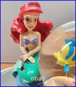 Disney The Little Mermaid Ariel with Flounder Under the Sea Snow Globe