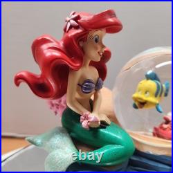 Disney The Little Mermaid Ariel with Flounder Under the Sea Snow Globe