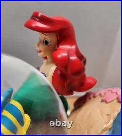 Disney The Little Mermaid Ariel with Flounder Under the Sea Snow Globe