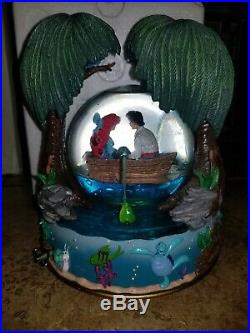 Disney The Little Mermaid Kiss The Girl Snowglobe with Original Box