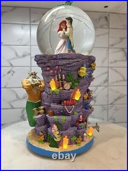 Disney The Little Mermaid Pedestal Snow Globe 1988 (EXTREMELY RARE)