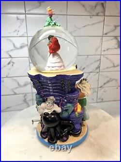 Disney The Little Mermaid Pedestal Snow Globe 1988 (EXTREMELY RARE)