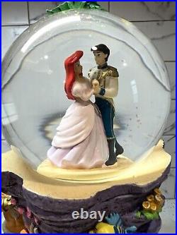 Disney The Little Mermaid Pedestal Snow Globe 1988 (EXTREMELY RARE)