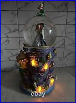 Disney The Little Mermaid Pedestal Snow Globe 1988 (EXTREMELY RARE)