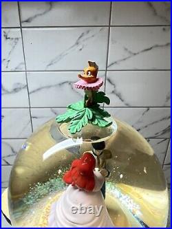 Disney The Little Mermaid Pedestal Snow Globe 1988 (EXTREMELY RARE)