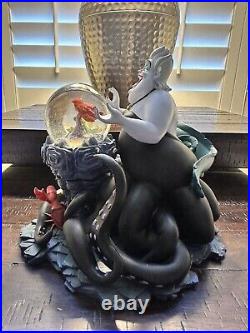Disney The Little Mermaid Ursula Sculpture with Miniature Ariel Snowglobe