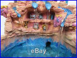 Disney The Little Mermaid Water Fall Fountain & Snowglobe Ariel Sebastian Rare