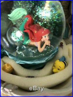Disney The Little mermaid ariel snow globe Very Rare Discontinued goods