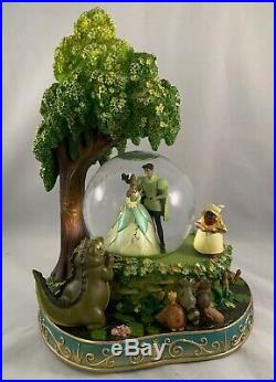 Disney The Princess And The Frog Snow Globe Wedding Scene Under The Tree