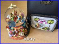 Disney The Three Caballeros Musical Snow Globe #24149 & Backpack VIDEO