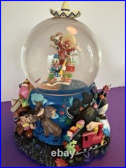 Disney The Three Caballeros Musical Snow Globe #24149 & Backpack VIDEO