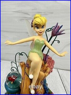 Disney TinkerBell Among Fireflies Musical Figurine Mini Snow Globe You Can Fly