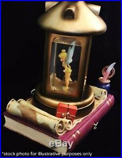 Disney Tinker Bell Musical Lantern on a Book Snowglobe BNIB RARE MINT CONDITION
