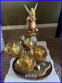 Disney Tinker bell Fairies Friends Bronze Statue Figurines Multi Snow Globe
