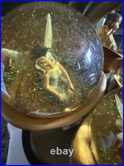 Disney Tinker bell Fairies Friends Bronze Statue Figurines Multi Snow Globe
