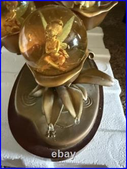 Disney Tinker bell Fairies Friends Bronze Statue Figurines Multi Snow Globe