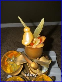 Disney Tinker bell Fairies Friends Bronze Statue Figurines Multi Snow Globe