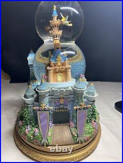 Disney Tinkerbell Castle Music Double Bubble Globe Some Flags Are Missing