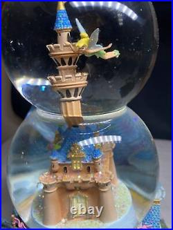Disney Tinkerbell Castle Music Double Bubble Globe Some Flags Are Missing
