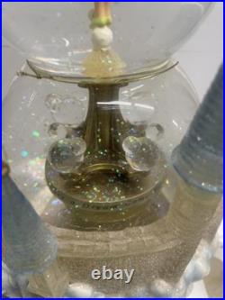 Disney Tinkerbell Snow Globe Crystal Castle, Music And Rotation