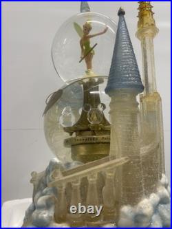 Disney Tinkerbell Snow Globe Crystal Castle, Music And Rotation