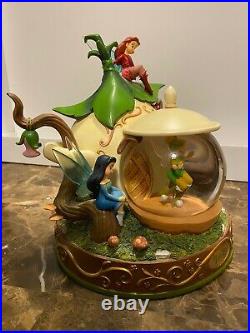Disney Tinkerbell & The Lost Treasure Fairies Teapot Snowglobe Rare Read