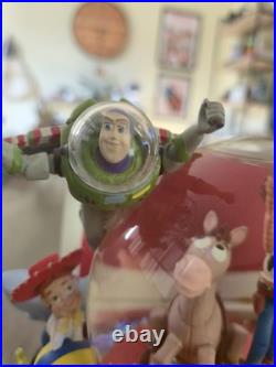 Disney Toy Story Andy's Toys Musical Snow Globe Woody Buzz Rex Hamm Rare