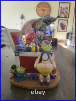 Disney Toy Story Andy's Toys Musical Snow Globe Woody Buzz Rex Hamm Rare