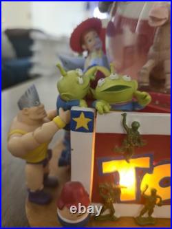 Disney Toy Story Andy's Toys Musical Snow Globe Woody Buzz Rex Hamm Rare