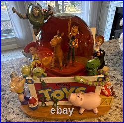Disney Toy Story Andy's Toys Snow Globe Woody Buzz Jessie Bullseye Rex