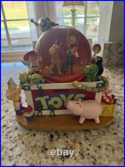 Disney Toy Story Andy's Toys Snow Globe Woody Buzz Jessie Bullseye Rex