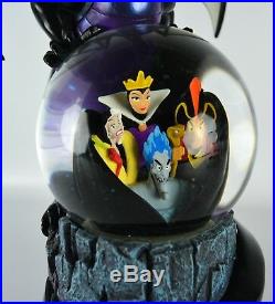 Disney Villains Dragon Snowglobe Jafar Cruella Evil-Queen Hades Maleficent Globe