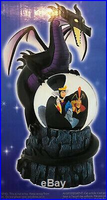 Disney Villains Dragon Snowglobe Jafar Cruella Evil-Queen Hades Maleficent Globe