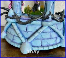 Disney Villains Hourglass Snow Globe Statue Light-Up Musical with Styrofoam Box