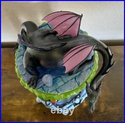 Disney Villains Hourglass Snow Globe Statue Light-Up Musical with Styrofoam Box