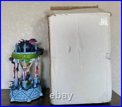Disney Villains Hourglass Snow Globe Statue Light-Up Musical with Styrofoam Box