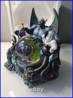 Disney Villains Light Up Musical Snow Globe Statue Maleficent Chernabog Evil