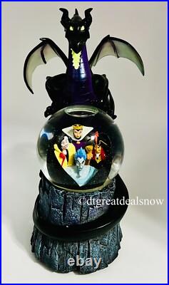 Disney Villains Maleficent Dragon Musical Snow Globe Disney Store Exclusive