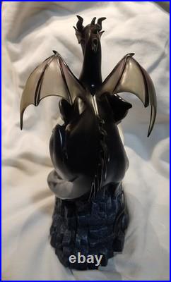 Disney Villains Maleficent Dragon Musical Snow Globe Disney Store Exclusive