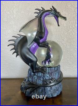 Disney Villains Maleficent Dragon Musical Snow Globe with Box & Styrofoam Disney Villains Maleficent Dragon Musical Snow Globe with Box & Styrofoam