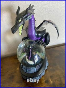 Disney Villains Maleficent Dragon Musical Snow Globe with Box & Styrofoam Disney Villains Maleficent Dragon Musical Snow Globe with Box & Styrofoam