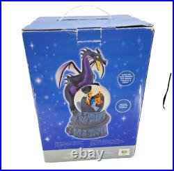 Disney Villains Maleficent Dragon Snow Globe 11 Tall Disney Store with Box WORKS