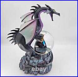 Disney Villains Maleficent Dragon Snow Globe 11 Tall Disney Store with Box WORKS