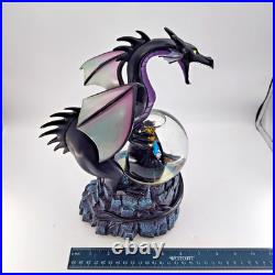 Disney Villains Maleficent Dragon Snow Globe 11 Tall Disney Store with Box WORKS