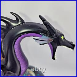 Disney Villains Maleficent Dragon Snow Globe 11 Tall Disney Store with Box WORKS