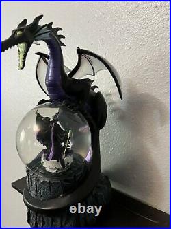 Disney Villains Maleficent/dragon Musical Snow Globe Disney Exclusive (rare)