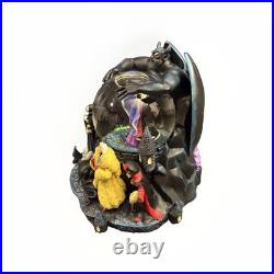 Disney Villains Musical Snow Globe Plays Grim Ginning Ghost Clean